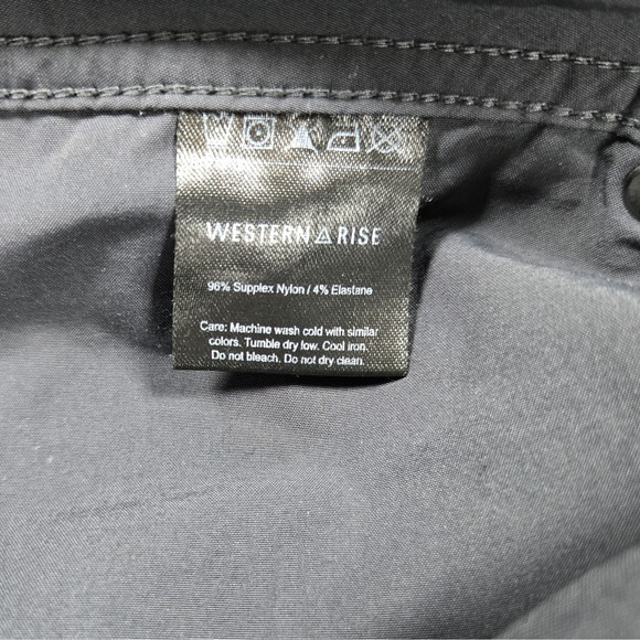 Western Rise Five Pocket Pants Men's 38X32 Black Flat Front Lightweight Stretch - Picture 8 of 8